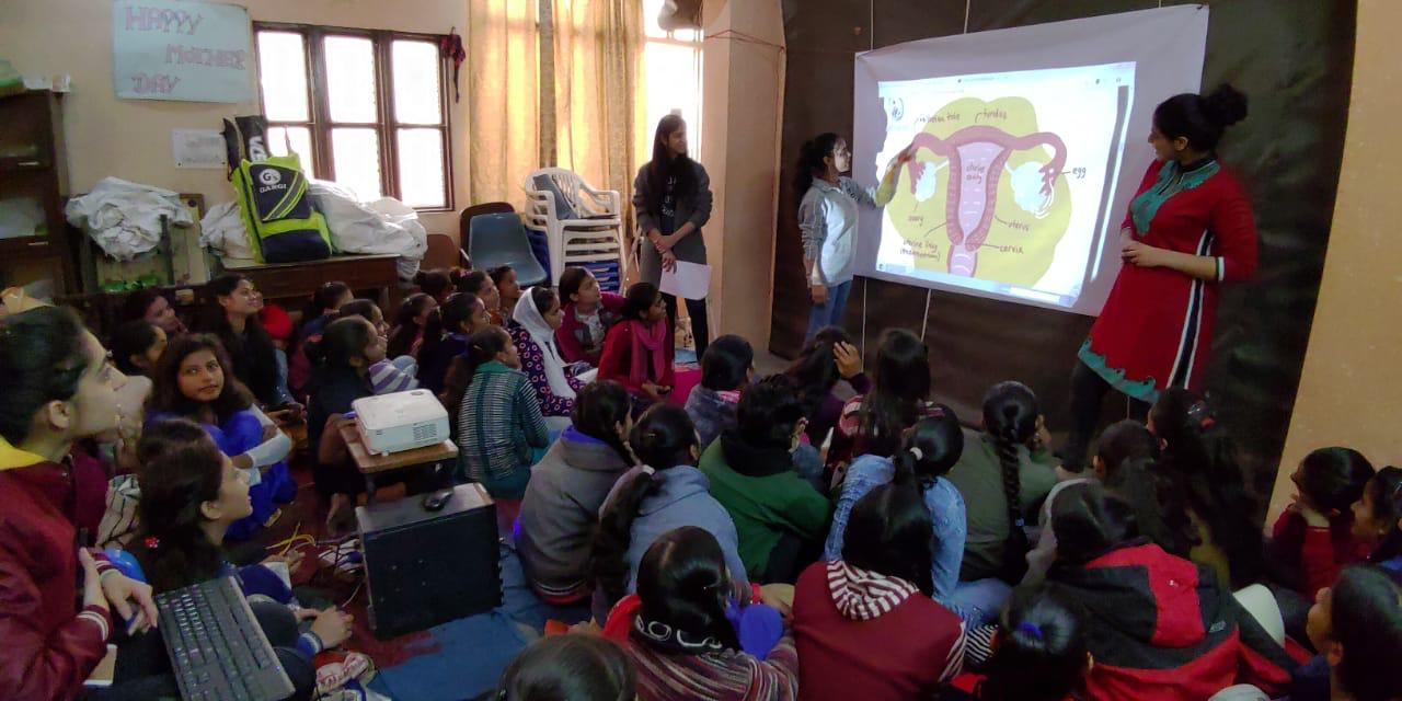 Pratisandhi facilitators leading a classroom session with students
