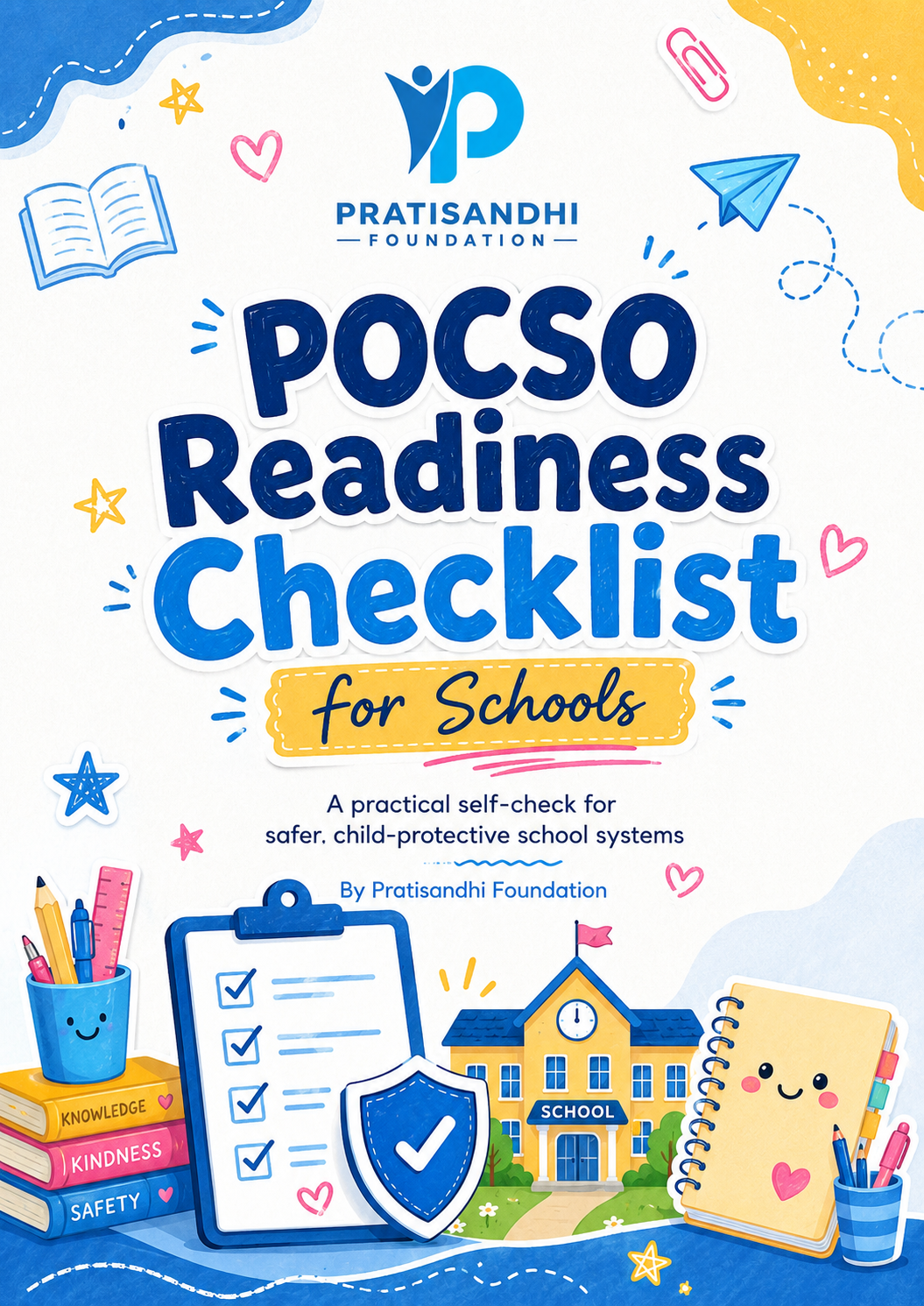 Illustrated Pratisandhi POCSO readiness checklist for schools